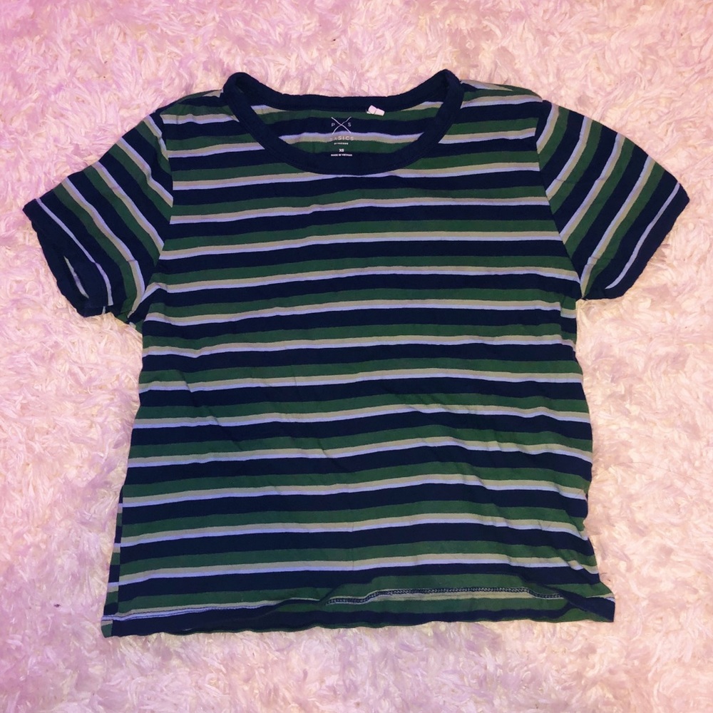 Pacsun Striped Crop Top